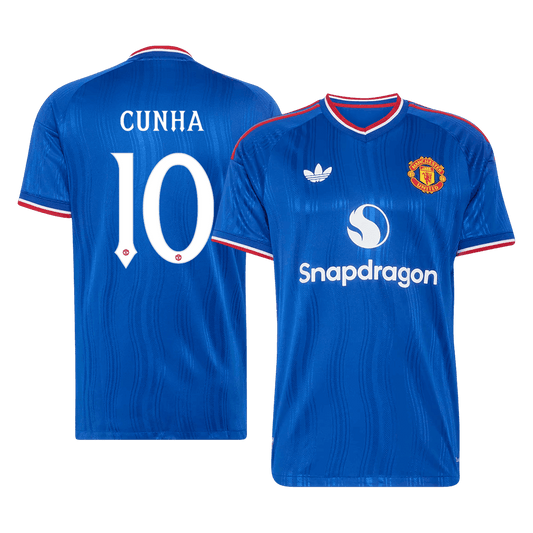 Manchester United 2026/27 Deplasman Forması CUNHA #10 - UCL - Oyuncu Versiyonu
