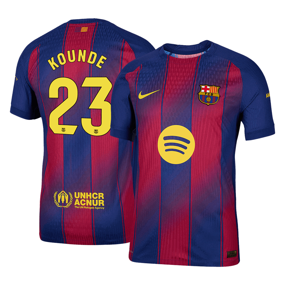 Barcelona 2025/26 İç Saha Forması KOUNDE #23 - Oyuncu Versiyonu
