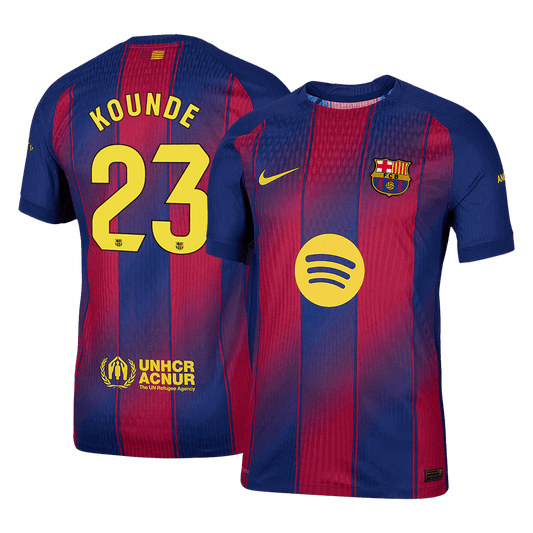 Barcelona 2025/26 İç Saha Forması KOUNDE #23 - Oyuncu Versiyonu