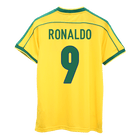 Retro Brazil 1998 Dünya Kupası İç Saha Forması RONALDO #9