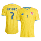 Colombia 2026 Dünya Kupası İç Saha Forması LUIS DíAZ #7 - Oyuncu Versiyonu