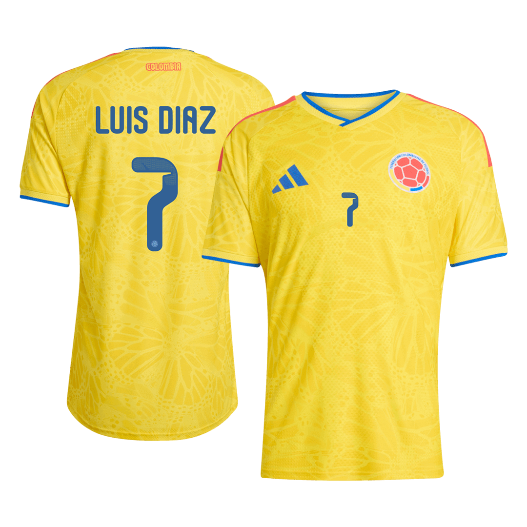 Colombia 2026 Dünya Kupası İç Saha Forması LUIS DíAZ #7 - Oyuncu Versiyonu