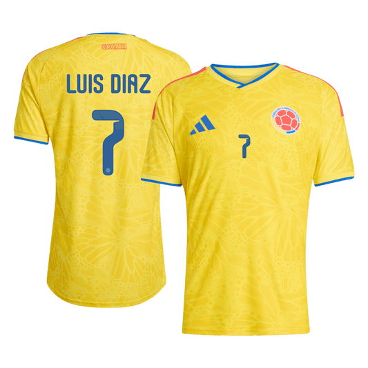 Colombia 2026 Dünya Kupası İç Saha Forması LUIS DíAZ #7 - Oyuncu Versiyonu