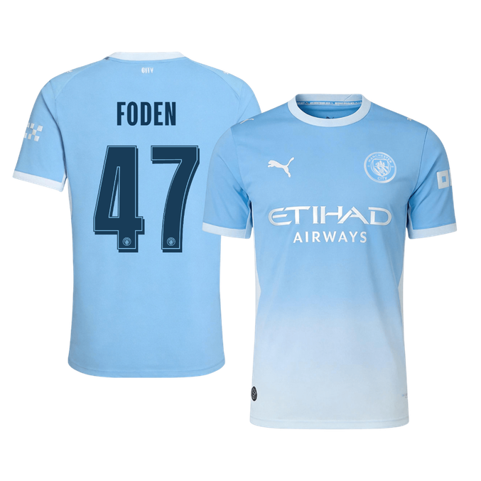 Manchester City 2026/27 İç Saha Forması FODEN #47 - UCL - Oyuncu Versiyonu