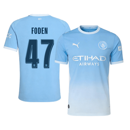 Manchester City 2026/27 İç Saha Forması FODEN #47 - UCL - Oyuncu Versiyonu