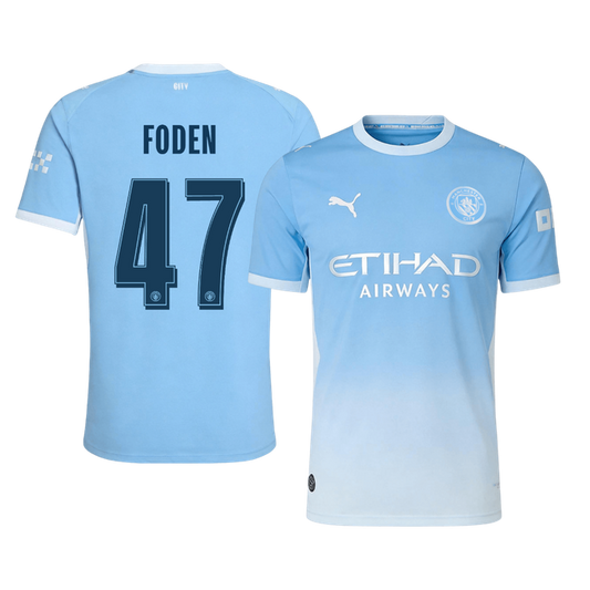 Manchester City 2026/27 İç Saha Forması FODEN #47 - UCL - Oyuncu Versiyonu