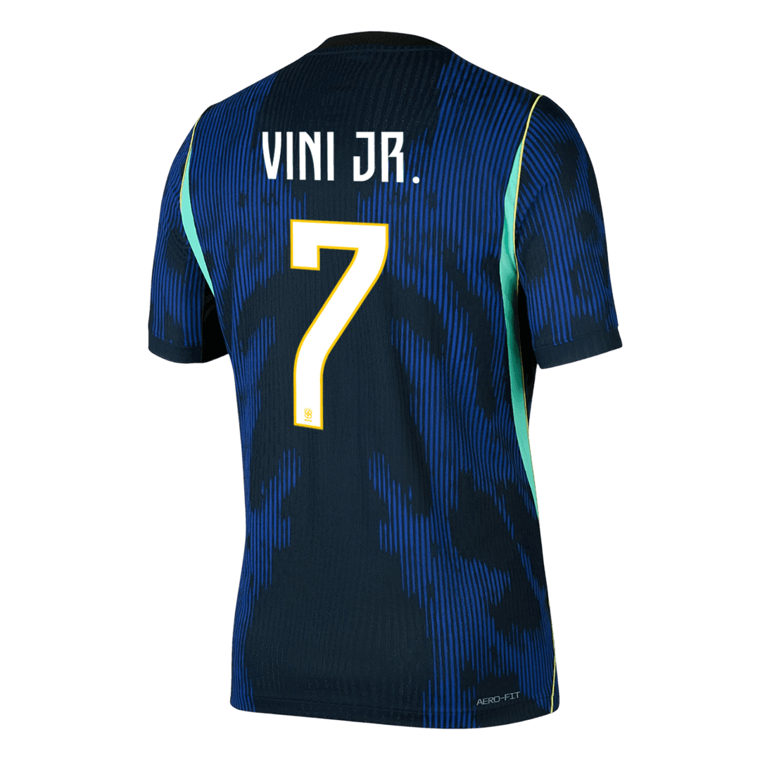 Brazil 2026 Dünya Kupası Deplasman Forması VINI JR. #7 - Oyuncu Versiyonu