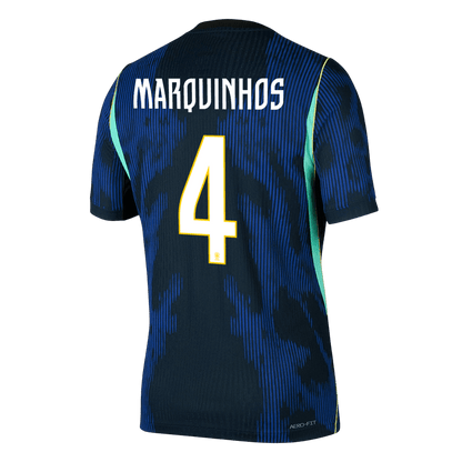 Brazil 2026 Dünya Kupası Deplasman Forması MARQUINHOS #4 - Oyuncu Versiyonu