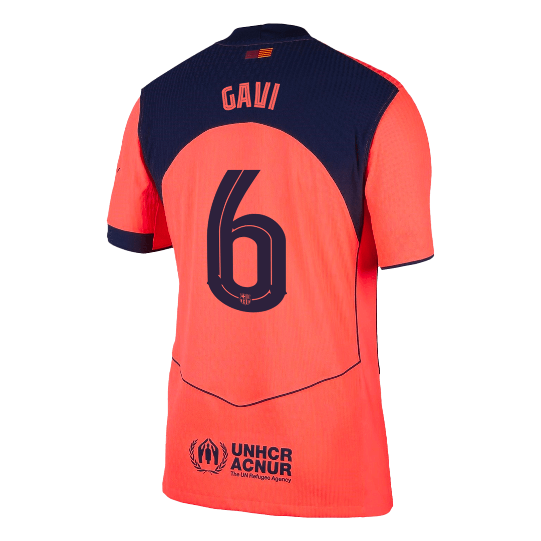 Barcelona 2025/26 Üçüncü Forması GAVI #6 - UCL - Oyuncu Versiyonu