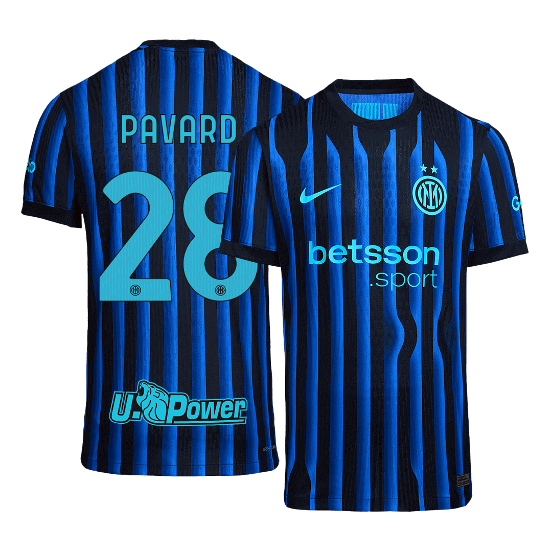 Inter Milan 2025/26 İç Saha Forması PAVARD #28 - Oyuncu Versiyonu