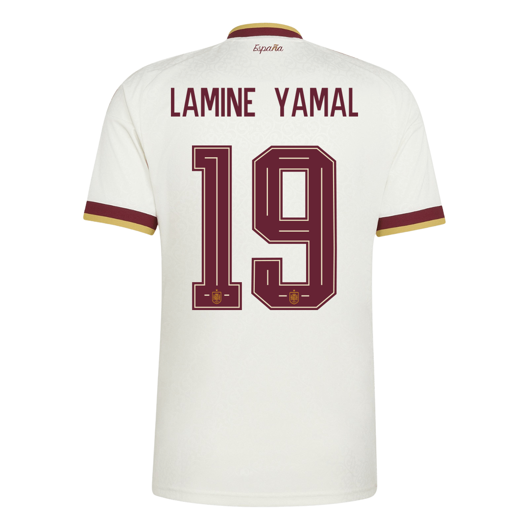 İspanya 2026 Dünya Kupası Deplasman Forması LAMINE YAMAL #19