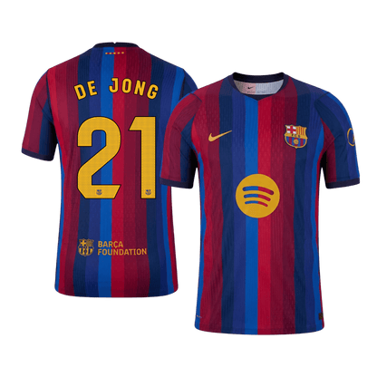 Barcelona 2026/27 İç Saha Forması DE JONG #21 - Oyuncu Versiyonu