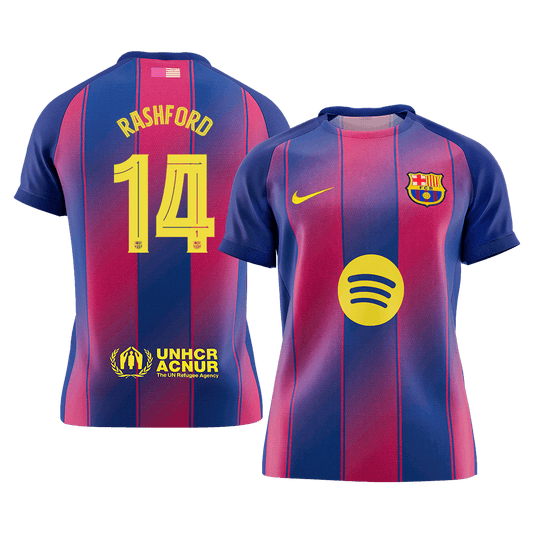 Barcelona 2025/26 İç Saha Forması RASHFORD #14 - UCL [PREMIUM]