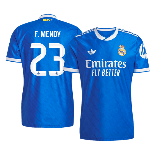 Real Madrid 2025/26 Üçüncü Forması F. MENDY #23 - Oyuncu Versiyonu