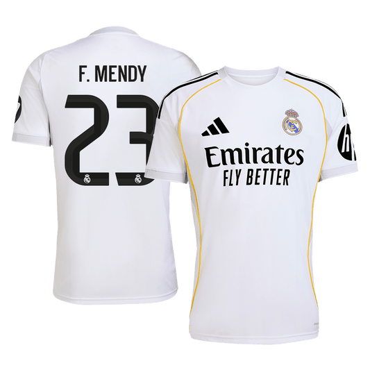 Real Madrid 2025/26 İç Saha Forması F.MENDY #23 [PREMIUM]