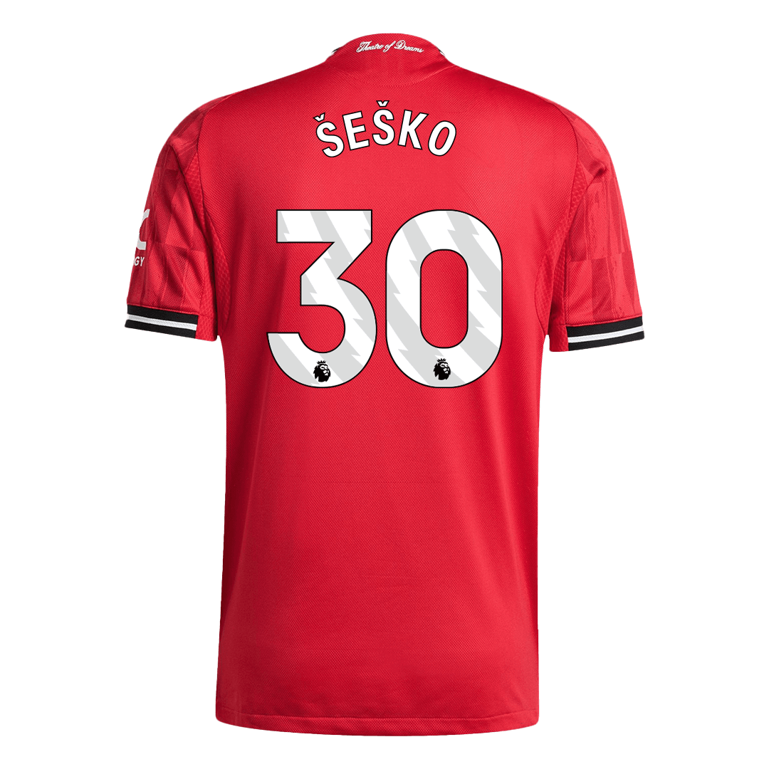 Manchester United 2025/26 İç Saha Forması ŠEŠKO #30 - Oyuncu Versiyonu
