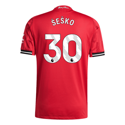 Manchester United 2025/26 İç Saha Forması ŠEŠKO #30 - Oyuncu Versiyonu