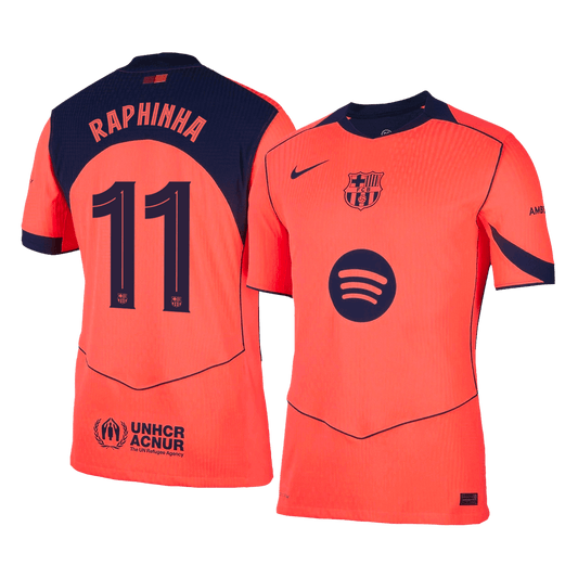 Barcelona 2025/26 Üçüncü Forması RAPHINHA #11 - UCL - Oyuncu Versiyonu