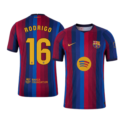 Barcelona 2026/27 İç Saha Forması RODRIGO #16 - Oyuncu Versiyonu