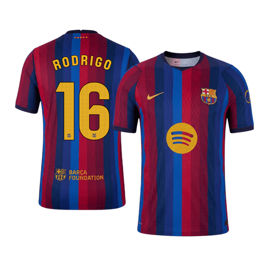 Barcelona 2026/27 İç Saha Forması RODRIGO #16 - Oyuncu Versiyonu