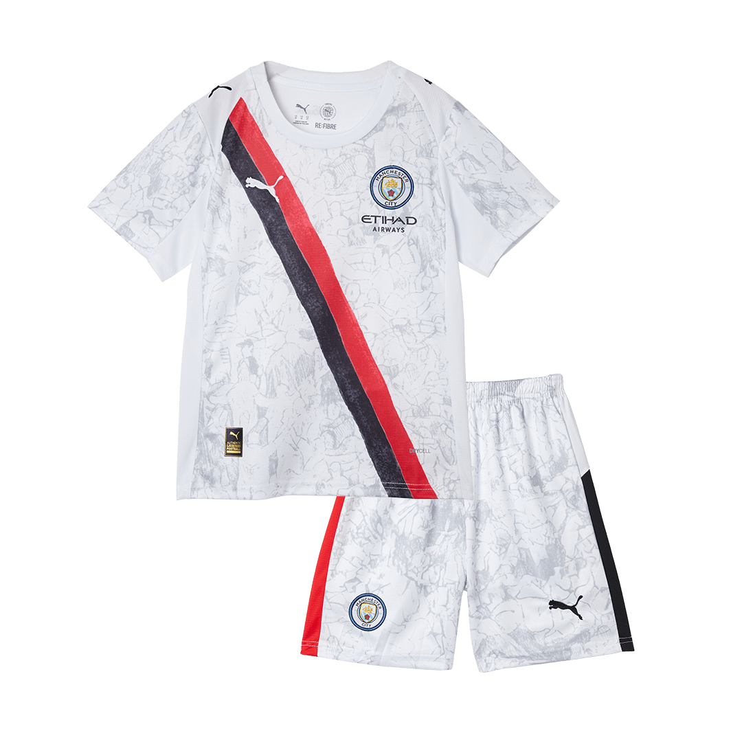 Manchester City 2025/26 Dünya Kupası KidSuper Çocuk Forma Seti - Kulüpler Dünya Kupası