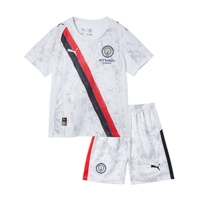 Manchester City 2025/26 Dünya Kupası KidSuper Çocuk Forma Seti - Kulüpler Dünya Kupası