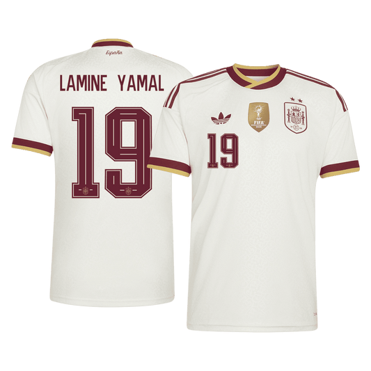İspanya 2026 Dünya Kupası Deplasman Forması LAMINE YAMAL #19
