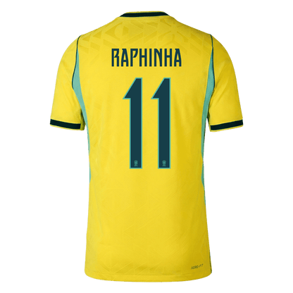 Brazil 2026 Dünya Kupası İç Saha Forması RAPHINHA #11 - Oyuncu Versiyonu