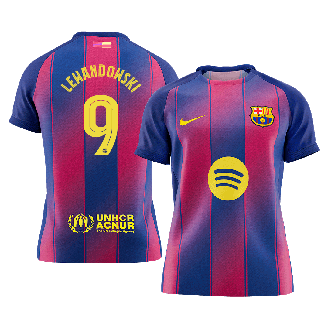 Barcelona 2025/26 İç Saha Forması LEWANDOWSKI #9 - UCL [PREMIUM]