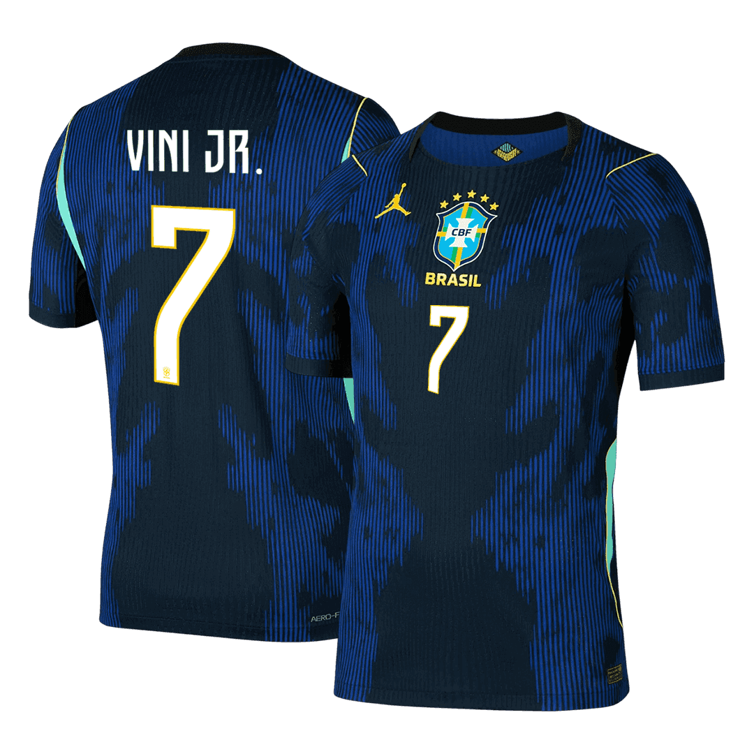 Brazil 2026 Dünya Kupası Deplasman Forması VINI JR. #7 - Oyuncu Versiyonu