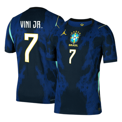 Brazil 2026 Dünya Kupası Deplasman Forması VINI JR. #7 - Oyuncu Versiyonu