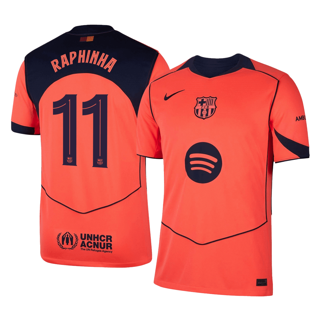 Barcelona 2025/26 Üçüncü Forması RAPHINHA #11 - UCL