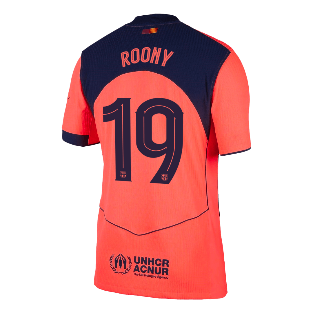 Barcelona 2025/26 Üçüncü Forması ROONY #19 - UCL - Oyuncu Versiyonu