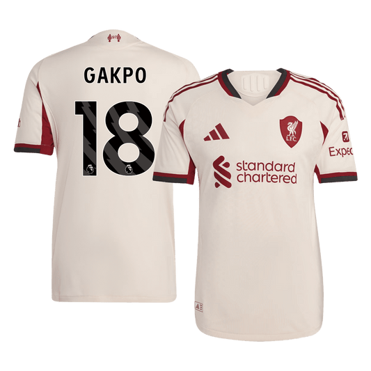 Liverpool 2025/26 Deplasman Forması GAKPO #18 - Oyuncu Versiyonu
