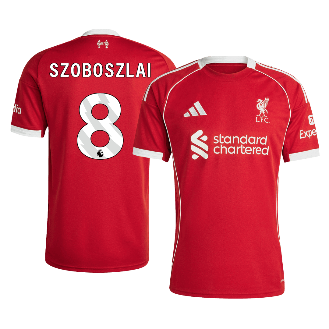 Liverpool 2025/26 İç Saha Forması SZOBOSZLAI #8