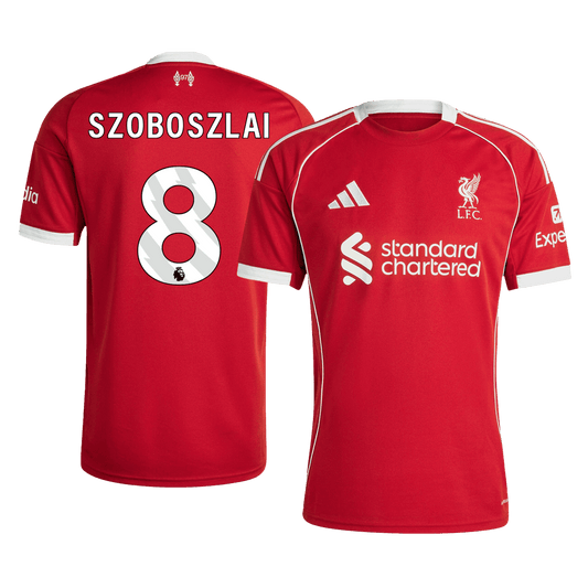 Liverpool 2025/26 İç Saha Forması SZOBOSZLAI #8