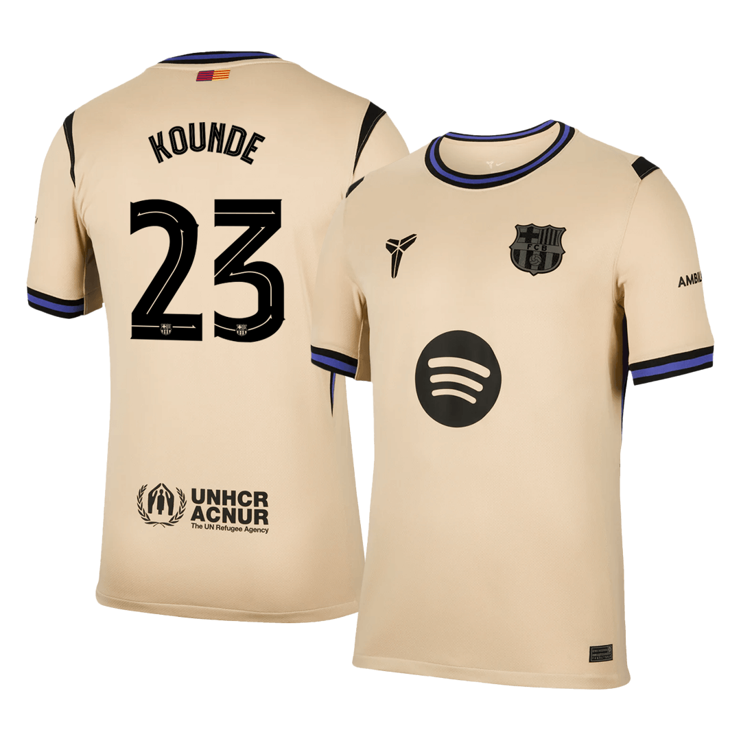 Barcelona 2025/26 Deplasman Forması KOUNDE #23 - UCL